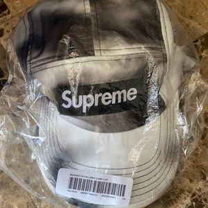 Supreme washed satin camo cap